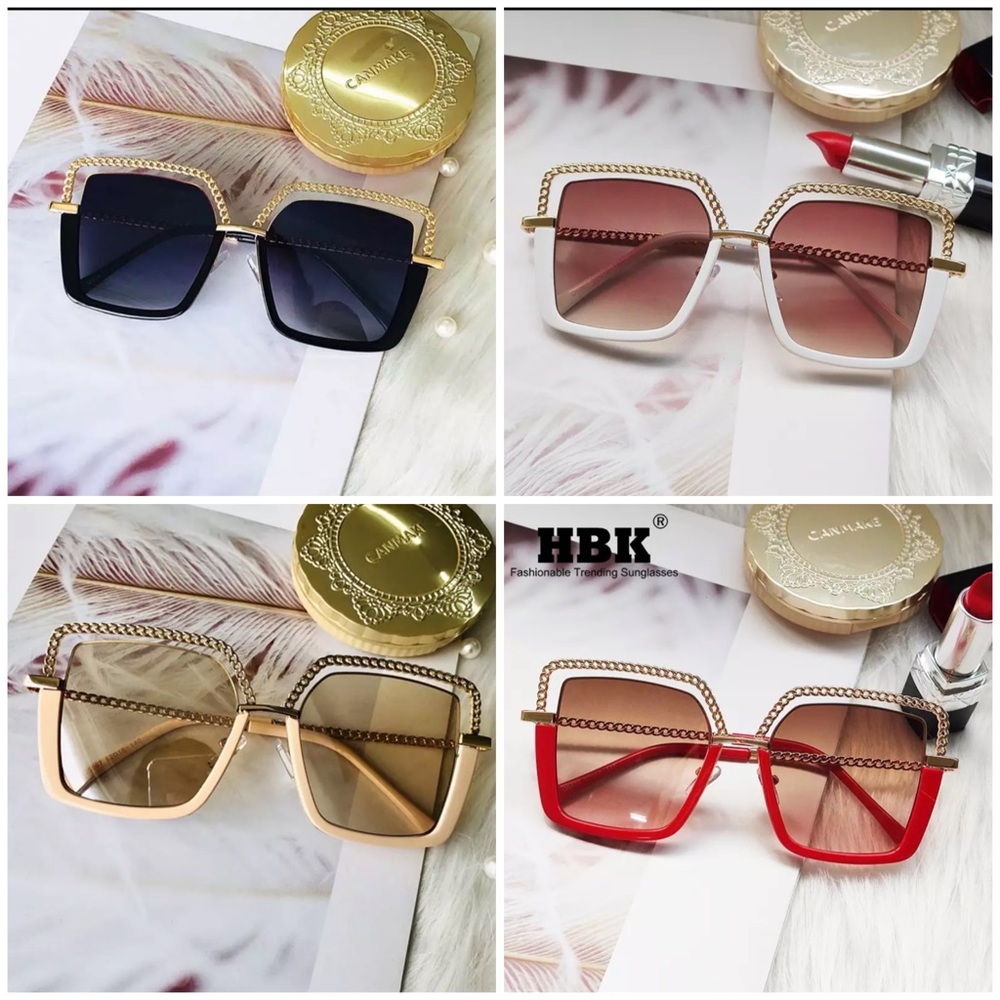 🆕 Square Chain Frame Sunglasses